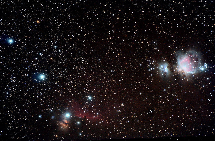 Cintura e Spada di Orione (NGC2024, IC434, B33, M42)