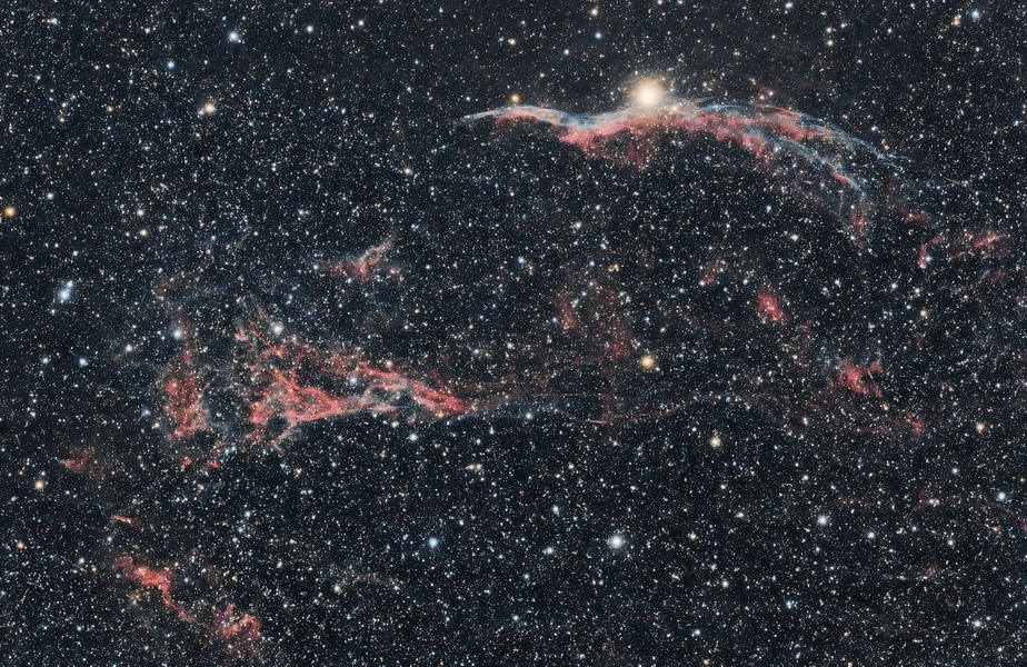 Nebulosa Velo ovest e Pickering's Triangle (NGC6960, NGC6979)