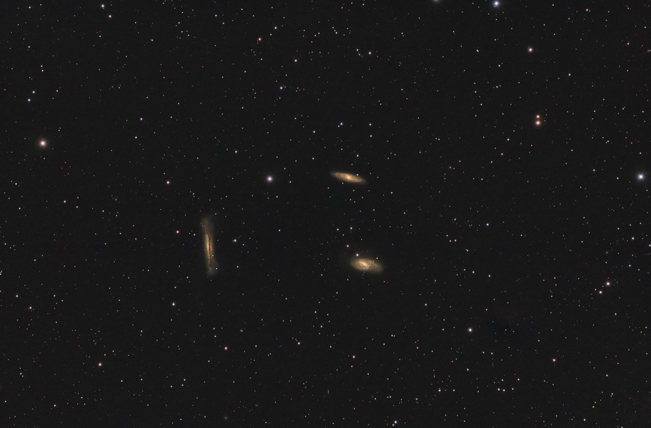 Tripletto del Leone (M65, M66, NGC3628)